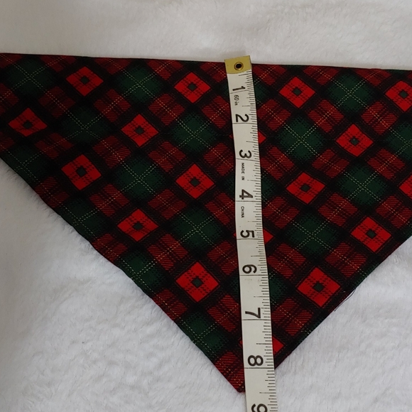 Dog Pet bandana over the collar plaid small - Picture 2 of 5